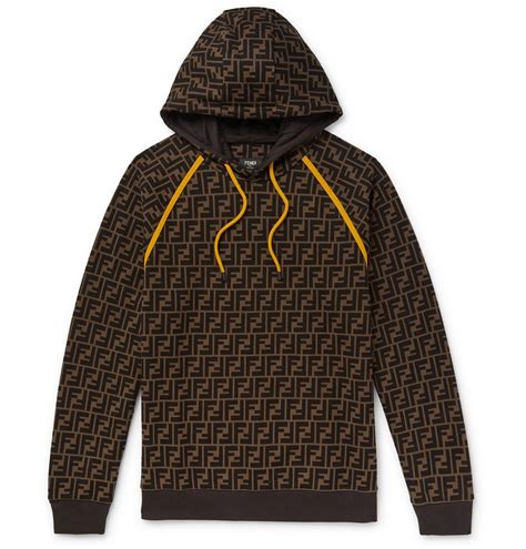 black and brown fendi hoodie|fendi hoodie price.